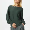 3D Knit bomullsgenser med voluminøse ermer for kvinner