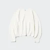 3D Knit bomullsgenser med voluminøse ermer for kvinner