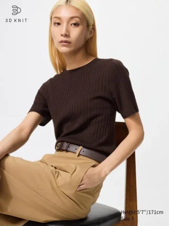 3D Knit merino-gensere for kvinner | Halv erme