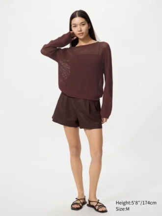 3D Knit mesh-genser for kvinner