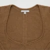 3D Knit-strikket langermede genser for kvinner