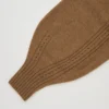 3D Knit-strikket langermede genser for kvinner