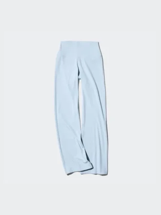 AIRism myke ribbestrikkede tights med vid ben