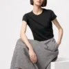 AIRism Soft Cropped T-skjorte for kvinner