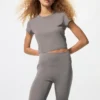 AIRism Soft Cropped T-skjorte for kvinner