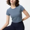 AIRism Soft Cropped T-skjorte for kvinner