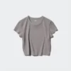 AIRism Soft Cropped T-skjorte for kvinner