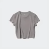 AIRism Soft Cropped T-skjorte for kvinner