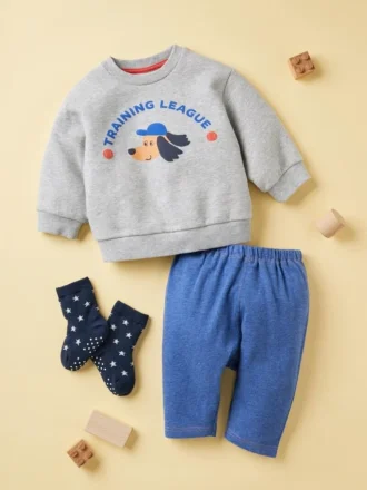 Baby Baby AIRism Cropped Tights | Denim-lignende