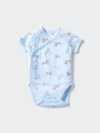 Baby Baby kortærmet Body | Åpen front | Trykt