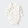 Baby Baby langermede bodyer | Trykt | Åpen front