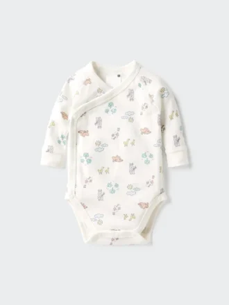 Baby Baby langermede bodyer | Trykt | Åpen front