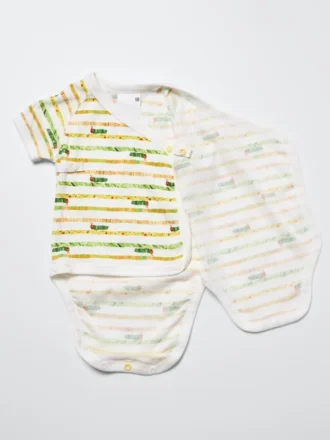 Baby Baby the Picture Book Collection Bodyer med korte ermer | Åpen front | Caterpillar