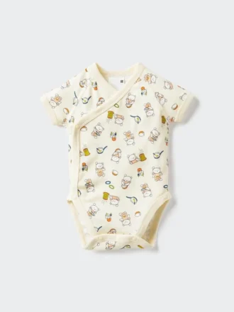 Baby Baby the Picture Book Collection Bodyer med korte ermer | Åpen front | Koguma-Chan