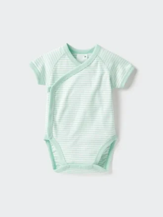 Baby Bodyer med korte ermer | Åpen front
