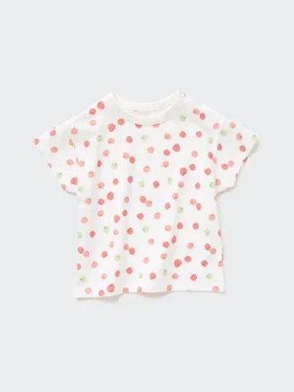 Baby Dry T-skjorte med rund hals og korte ermer