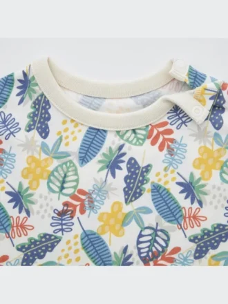 Baby Dry T-skjorte med rund hals og korte ermer