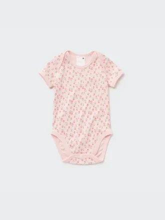 Baby Joy of Print kortærmet Bodyer (blomst)