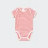 Babybodyer med korte ermer (stripet)