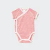Babybodyer med korte ermer (stripet)