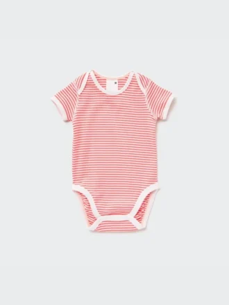 Babybodyer med korte ermer (stripet)