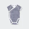Babybodyer med korte ermer (stripet)