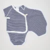 Babybodyer med korte ermer (stripet)