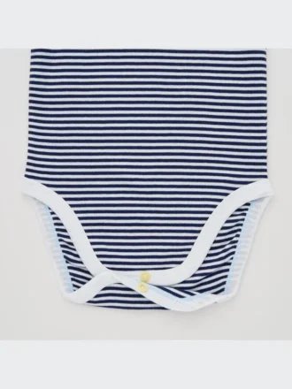 Babybodyer med korte ermer (stripet)