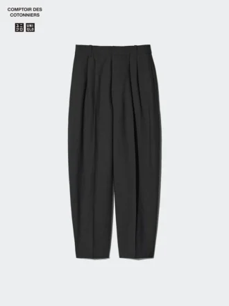 Barrel Leg-bukser i linblanding for damer