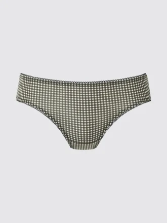 Bikinitruser med middels høy livhøyde for kvinner | Gingham