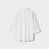 Bluser med skipperkrage og 3/4-ermer i rayon for damer | Stripet