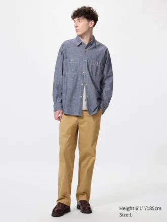 Chambray-overshirt for men
