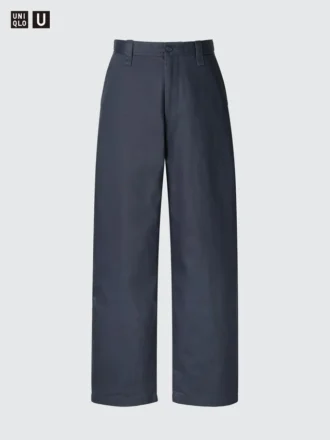 Chinobukser i bred modell for menn
