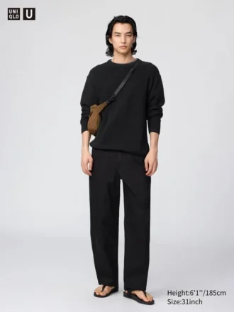 Chinobukser i bred modell for menn