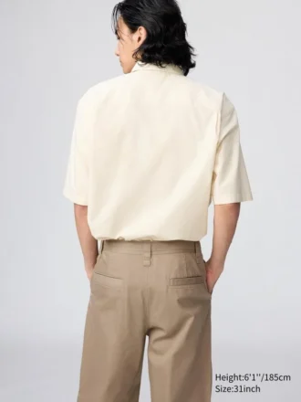 Chinobukser i bred modell for menn
