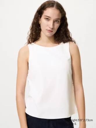 Crepe Jersey-Bh-top med båthals til damer