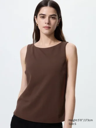 Crepe Jersey-Bh-top med båthals til damer