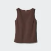 Crepe Jersey-Bh-top med båthals til damer