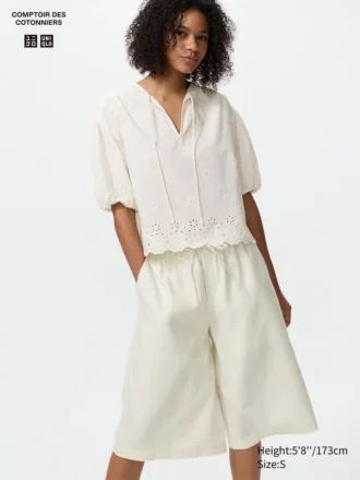 Culottes i linblanding for damer