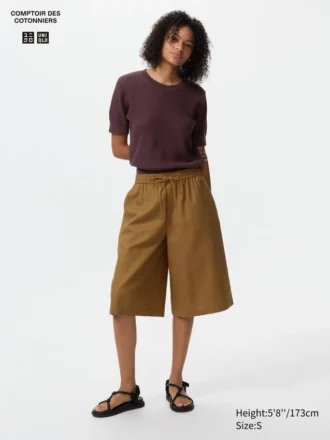 Culottes i linblanding for damer