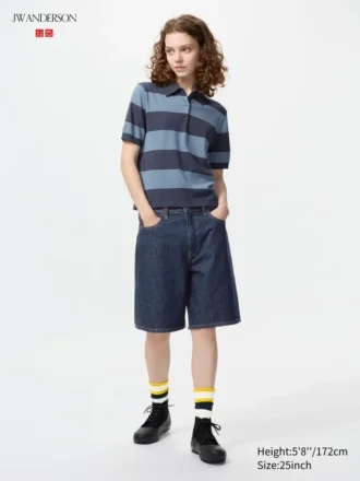 Denim-halvbukser for kvinner