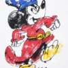 Disney Art UT grafisk T-skjorte for menn | Trollmannen Mikke Mus