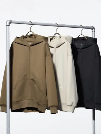 Dry Sweat Relaxed Full-Zip Hettegenser for kvinner