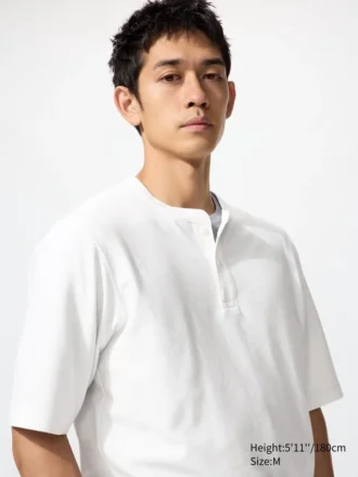 Dry Waffle Henley T-skjorte for menn