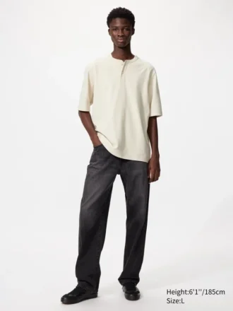 Dry Waffle Henley T-skjorte for menn