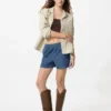 Easy shorts i bomull for damer | Denim