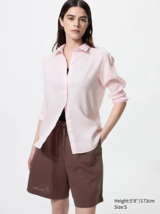 Easy shorts i linblanding for damer