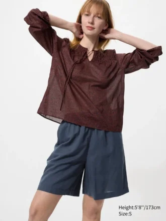 Easy shorts i linblanding for damer