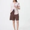 Easy shorts i linblanding for damer