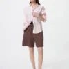 Easy shorts i linblanding for damer